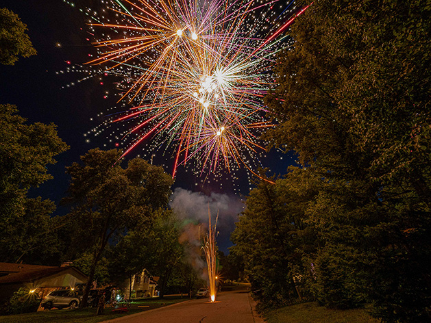 Cozy Fireworks by Matthew Jensen