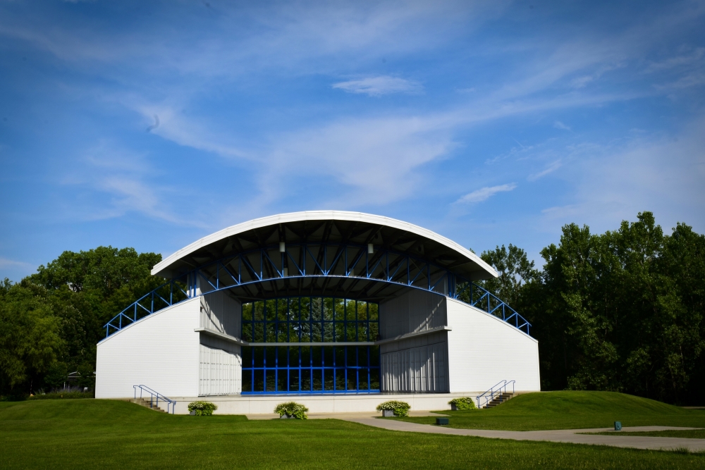 Hilde Performance Center on a bright sunny day