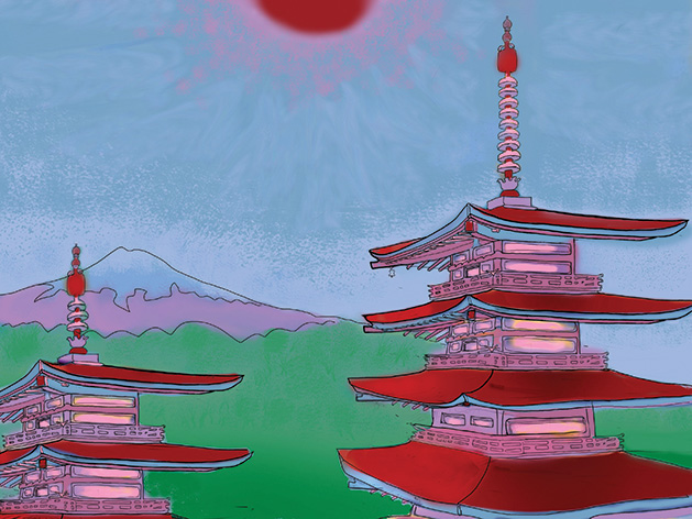 "Pagodas" by Ece Luna Saydam