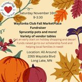 Waytonka Club, Inc Fall Marketplace