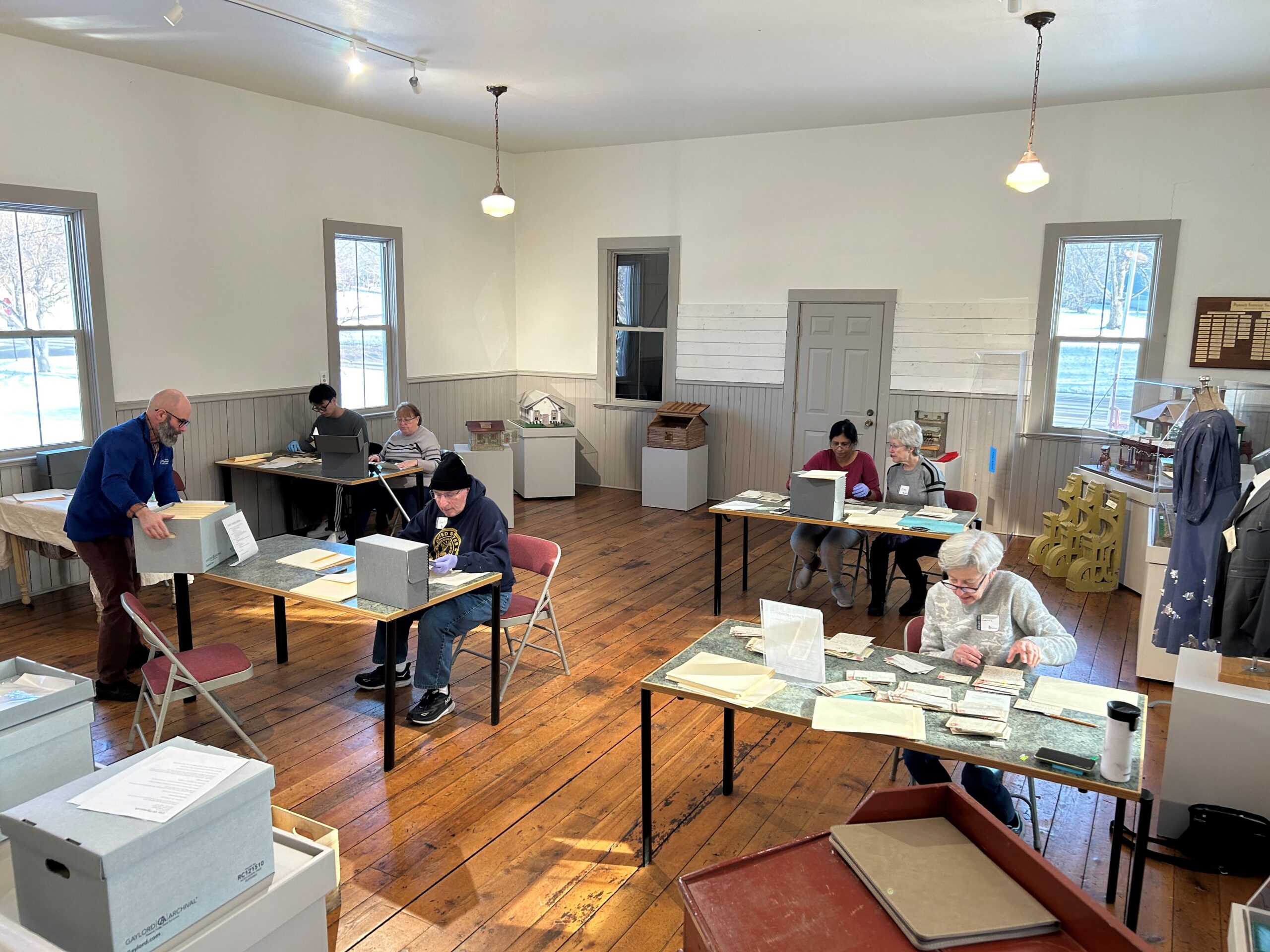 Volunteers at a Hands on History Event