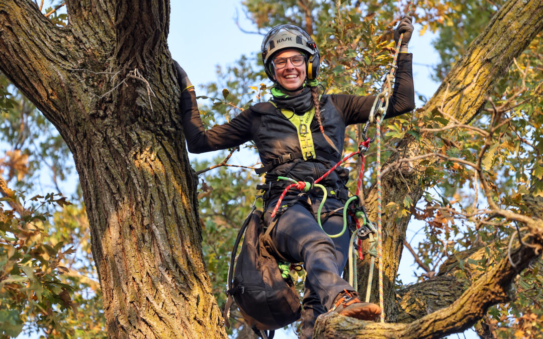 A Plymouth Park Maintenance Worker Reaches New Heights