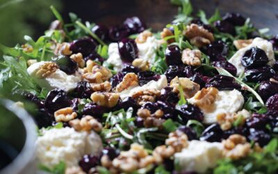 Festive Roasted Grape and Burrata Salad for Winter