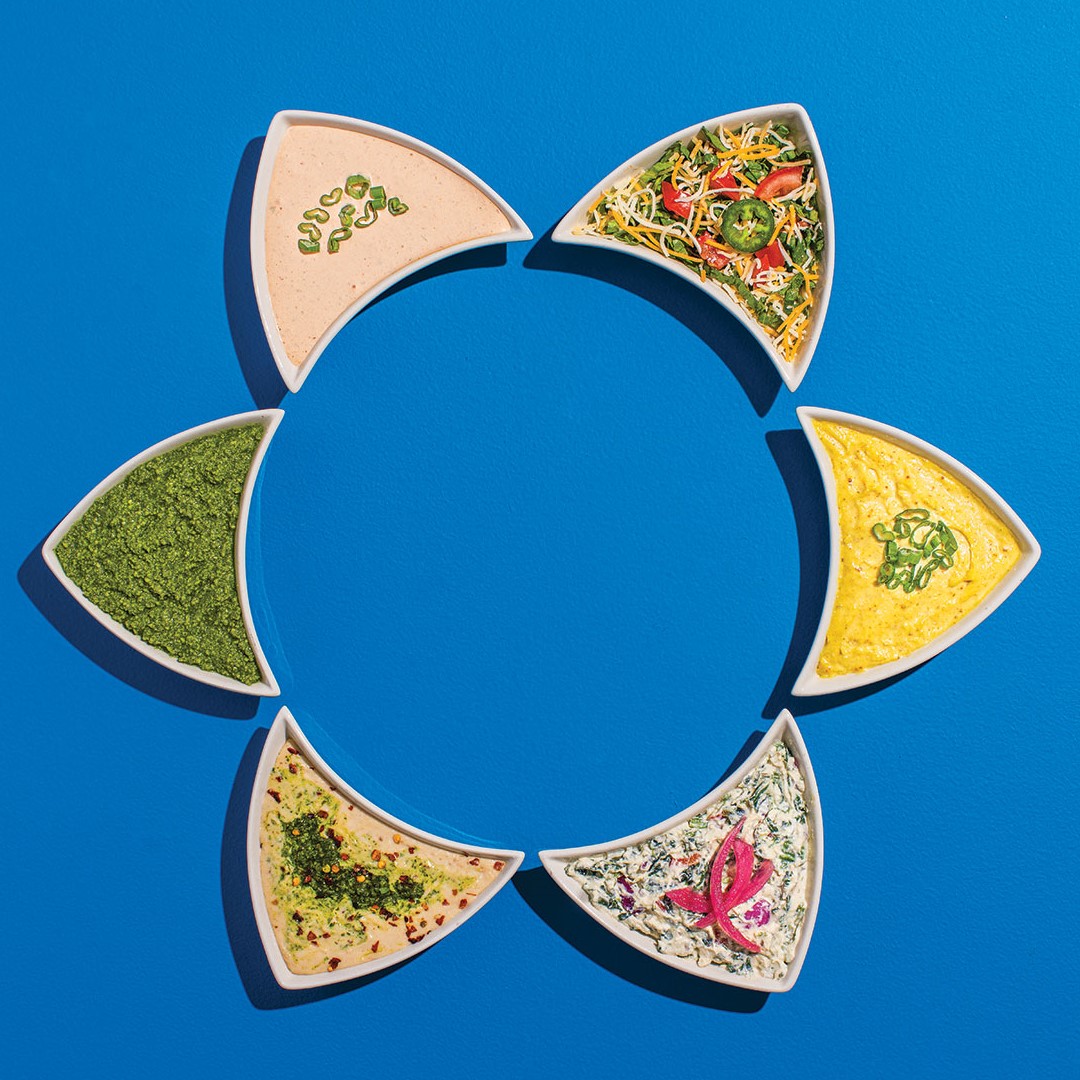 Spread of Six Summer Dips