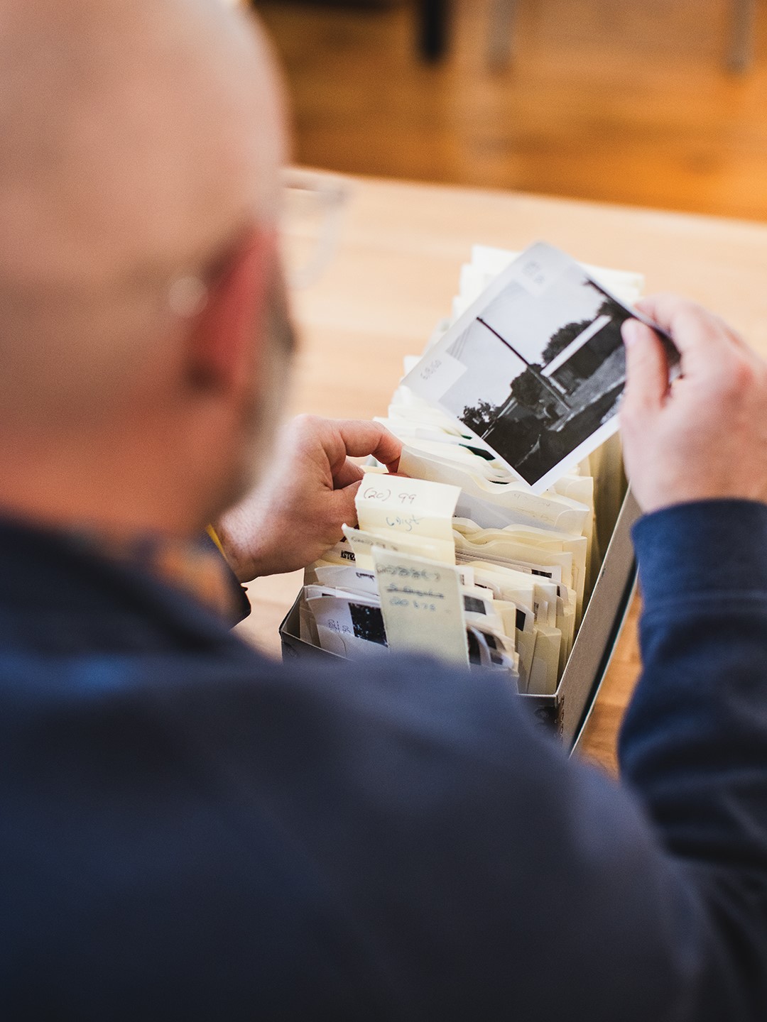 Volunteers have been hard at work digitizing historic photographs during the Hands on History series led by Barland.