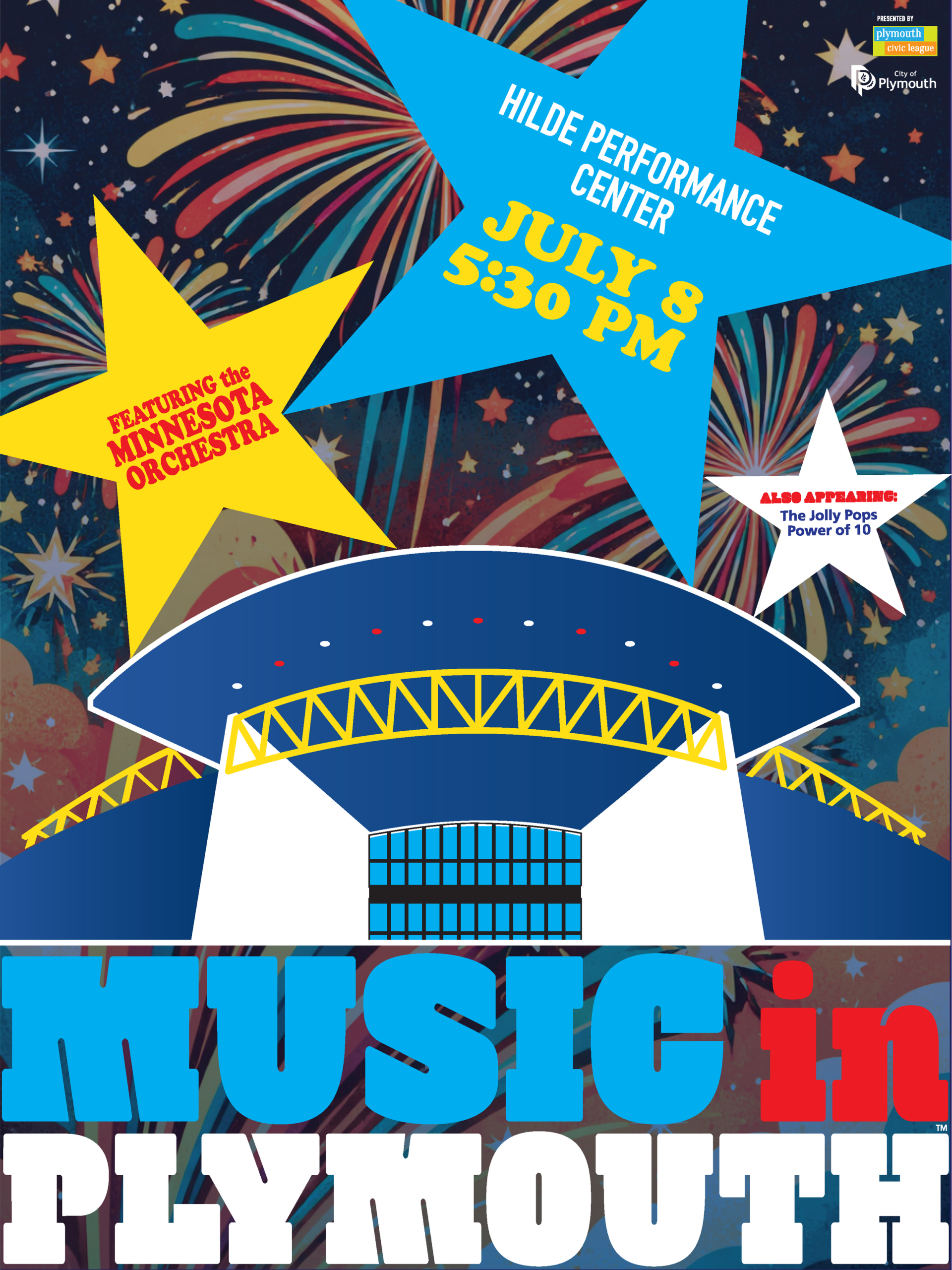 2026 Music in Plymouth concert poster