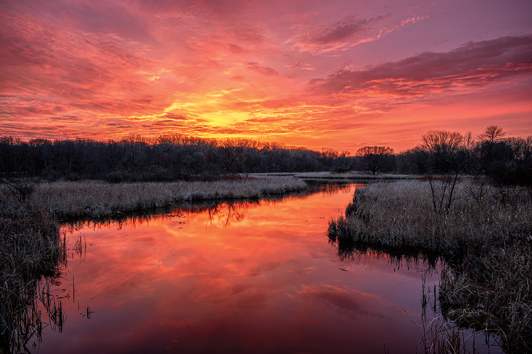 Sunrise in French Park by Larry Paulson