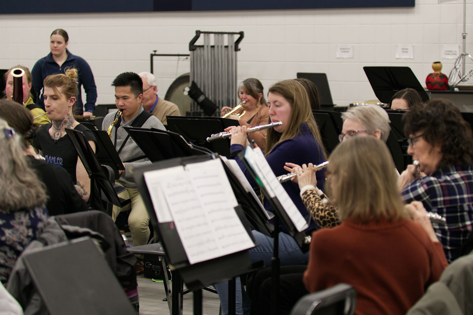 Woodwind Section of Plymouth Concert Band
