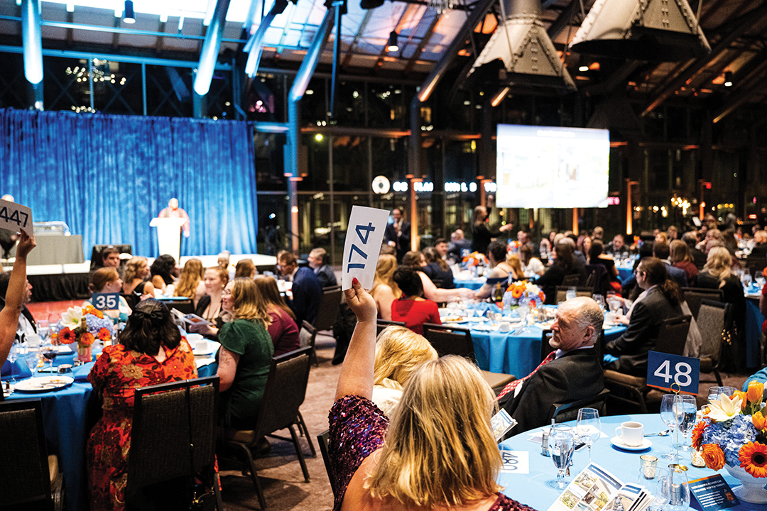 Crowd at the 2025 Arc Gala Silent Auction