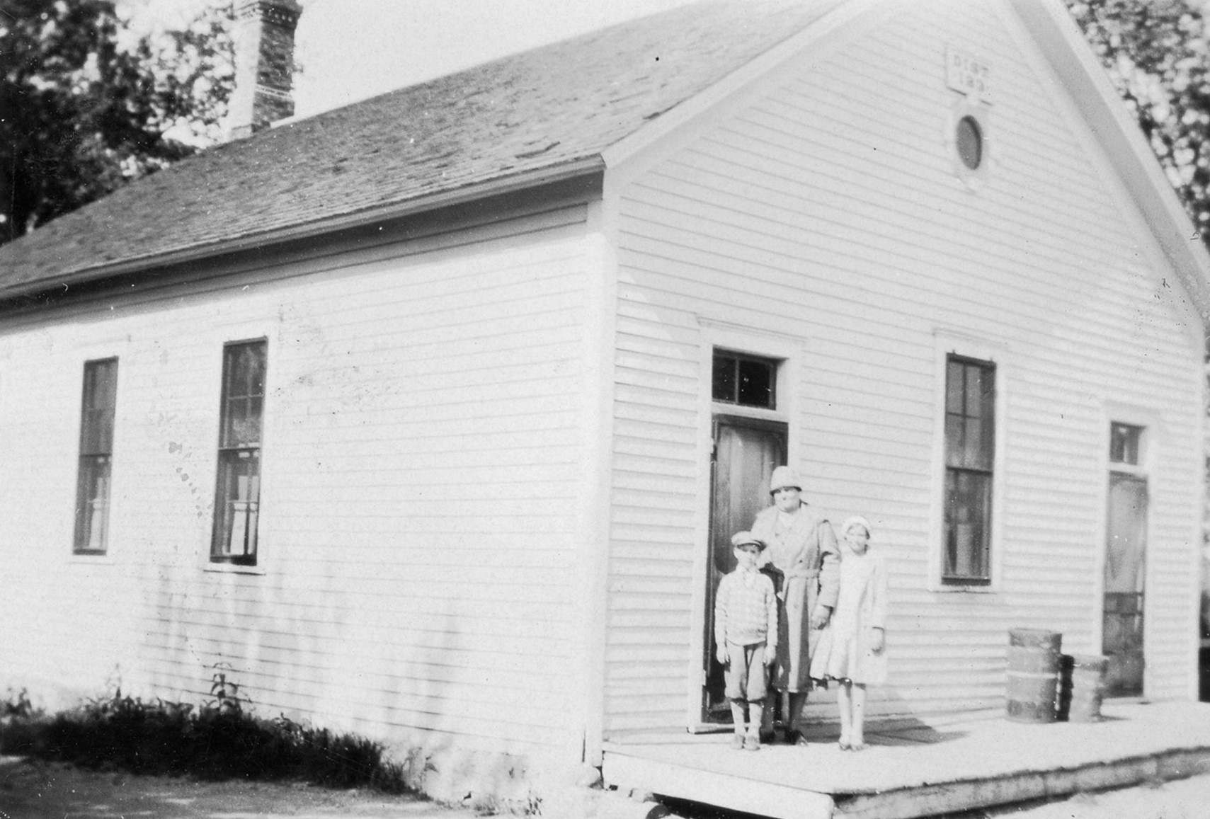 District 123 School, also known as Bass Lake School, undated.