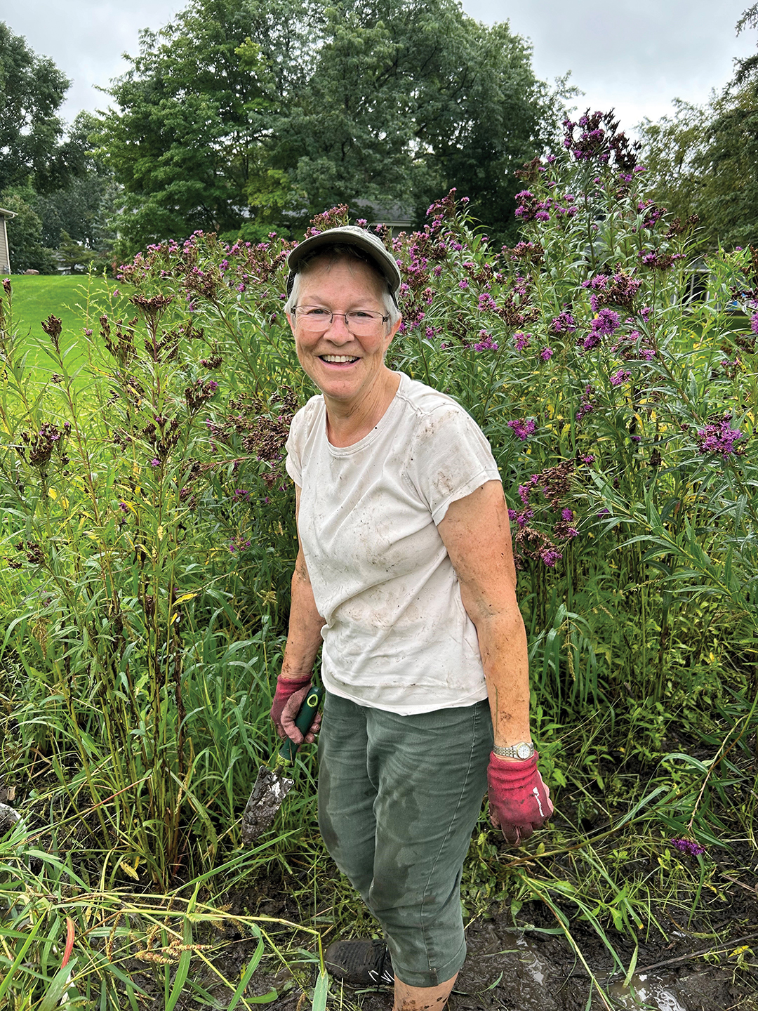 Native Plant Garden Club volunteer Janet Stroebl.