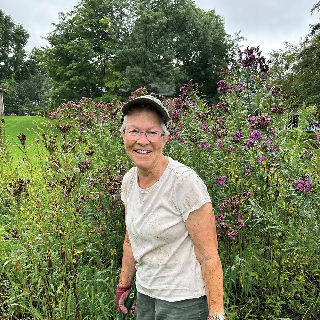 Native Plant Garden Club volunteer Janet Stroebl.