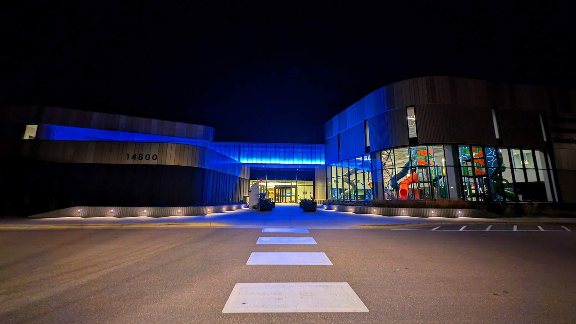 Nighttime at Plymouth Community Center