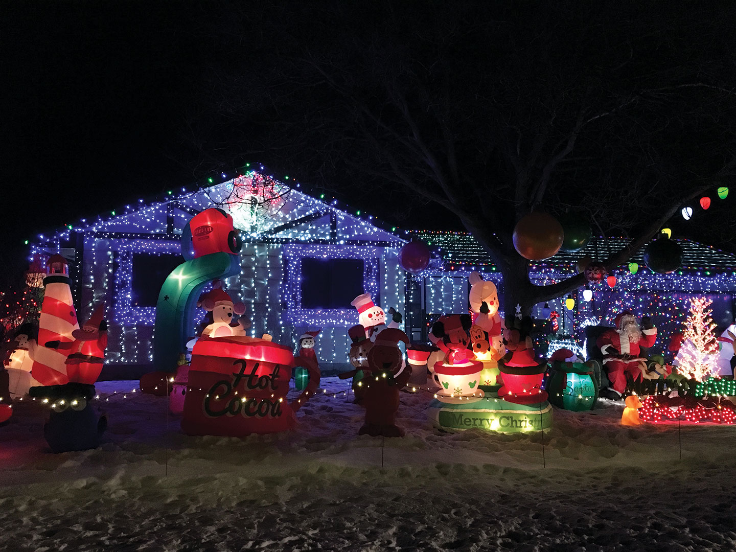 Celebrate the holiday season with a bus tour that winds through neighborhoods in Plymouth and Maple Grove.