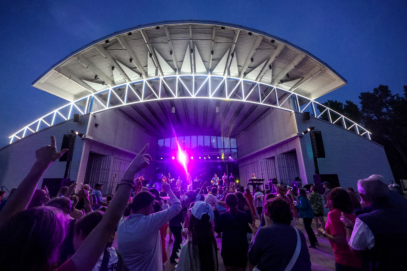 Crowd at a concert at the Hilde Performance Center