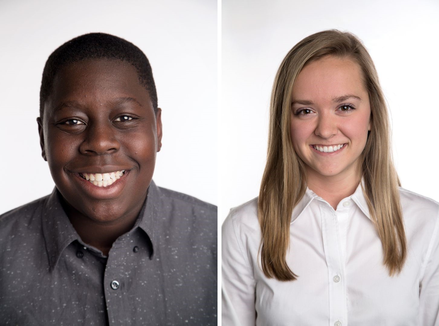 Plymouth’s Derek Onserio and Ellie Olmanson as pictured in the 2016 Prep Elite feature.
