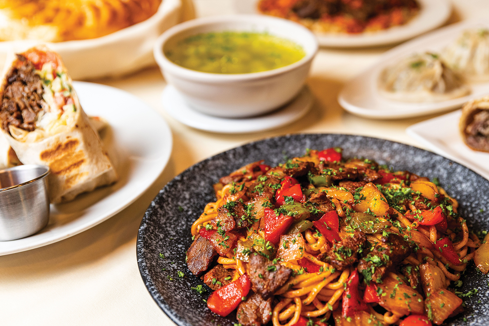 Various dishes from Samarkand Restaurant