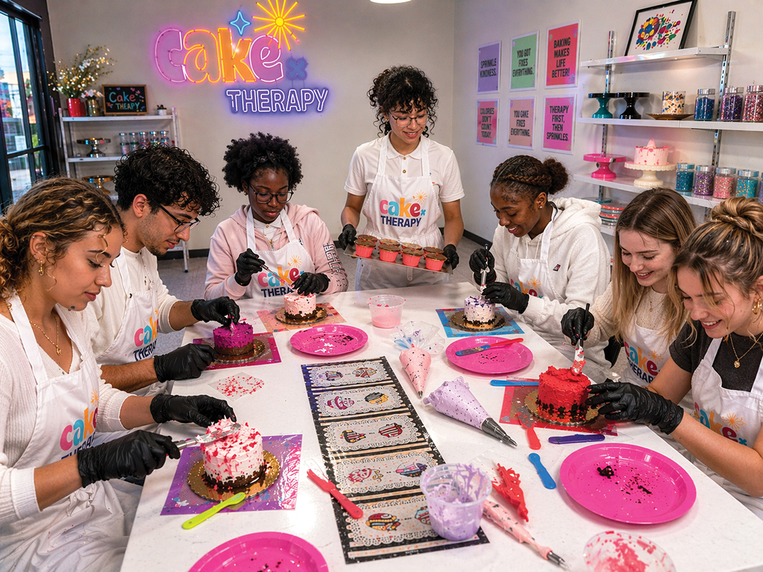 Altreisha Foster’s Cake Therapy Foundation creates a safe place for participants to be themselves and express their creativity.