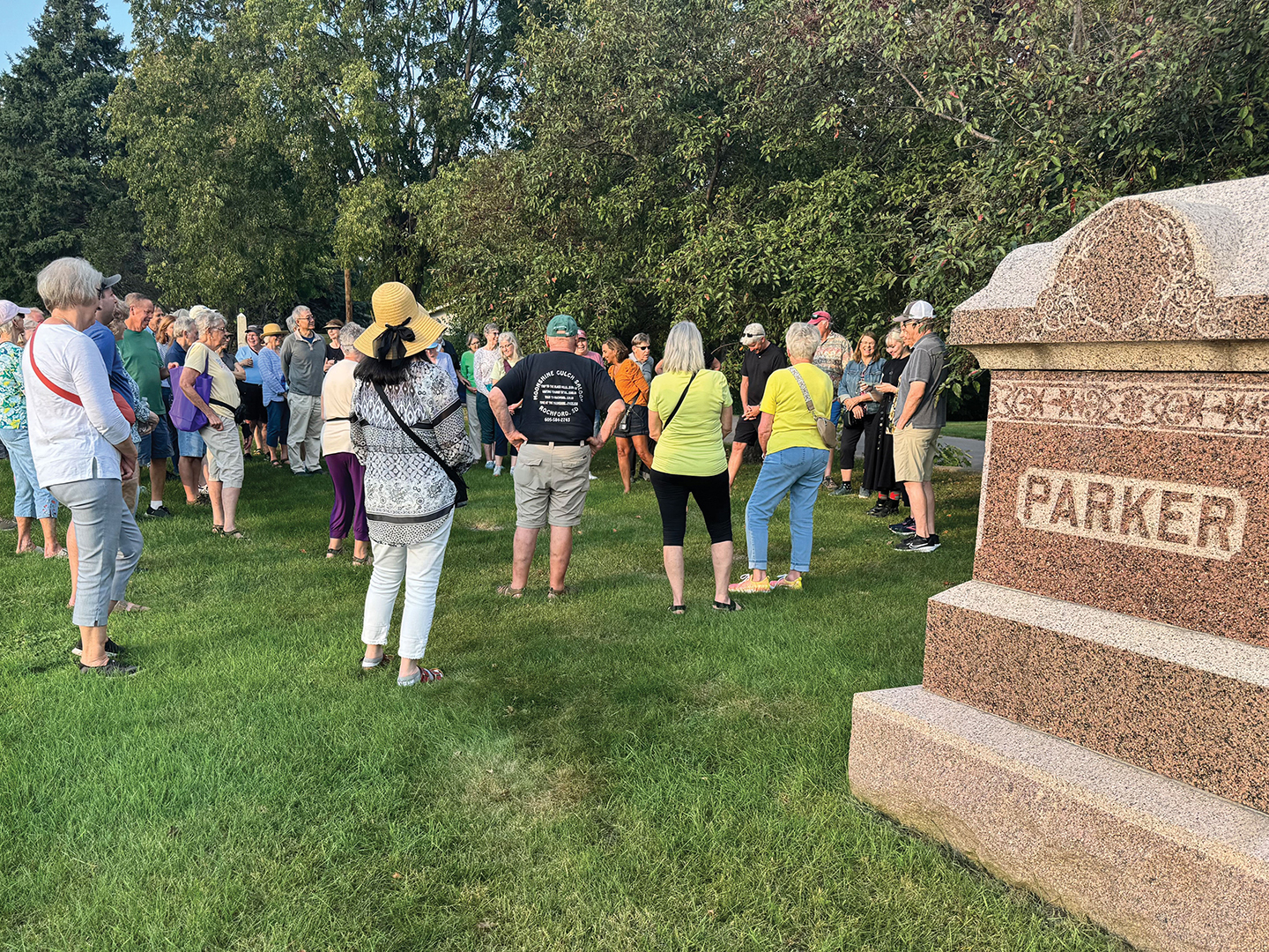 Learn more about the families that shaped Plymouth’s early history on the Parker’s Lake Cemetery tours this October.